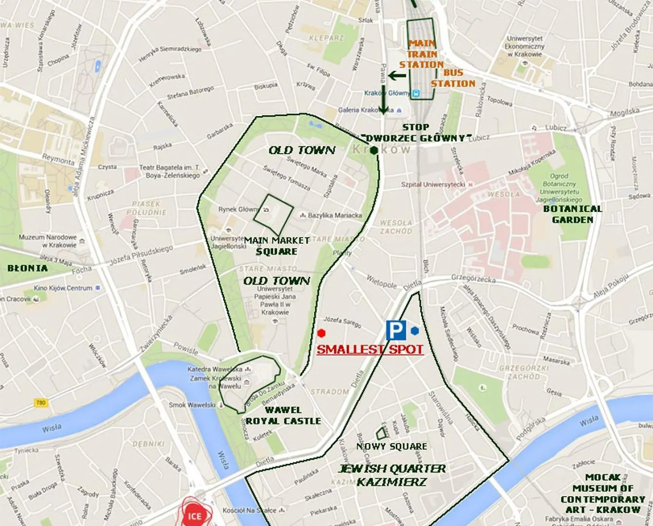 Smallest Spot In Town, City Center Krakow 0*,  Poland